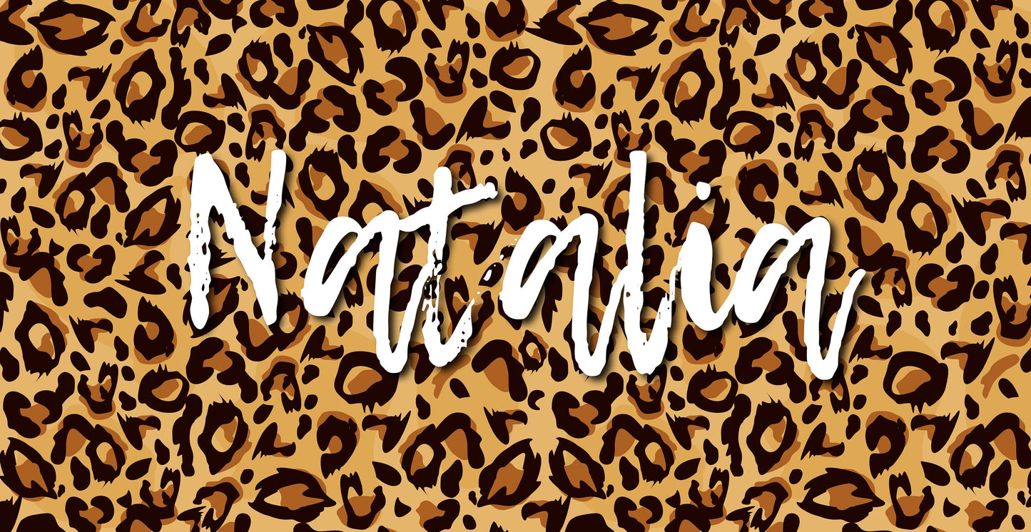 Animal Print Style Personalized Beach Towel Personalized Name Bath Towel Custom Pool Towel Beach Towel With Name Outside Birthday Gift