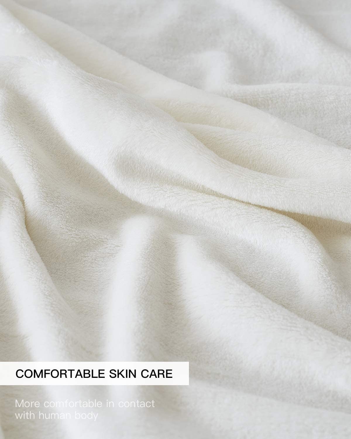 Sublimation Blank Blanket Polyester Blanket 100% Polyester Fleece Plush Minky Blanket White Blanket - 3 Size Options