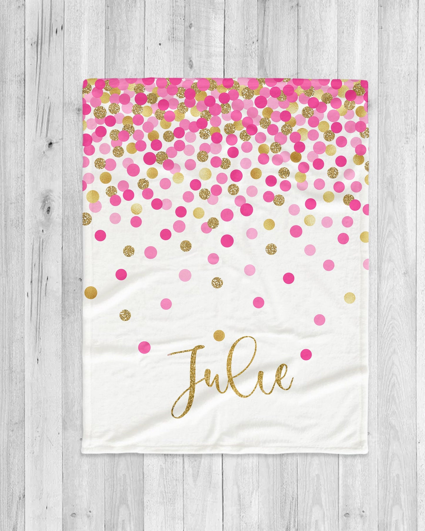 Sparkling Design Multi-Dot Personalized blanket with Name, Custom blanket gift, Birthday Anniversary Gift