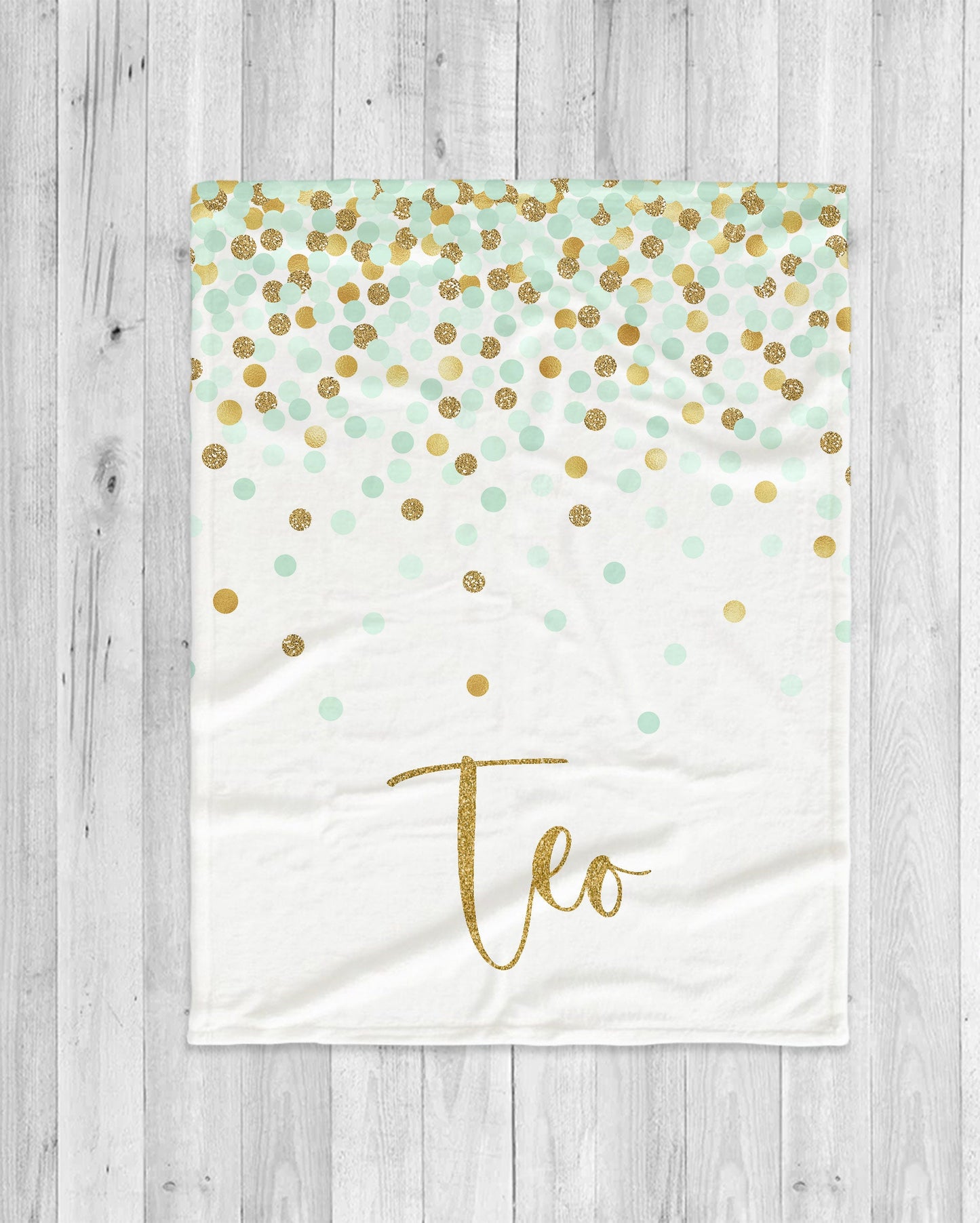 Sparkling Design Multi-Dot Personalized blanket with Name, Custom blanket gift, Birthday Anniversary Gift