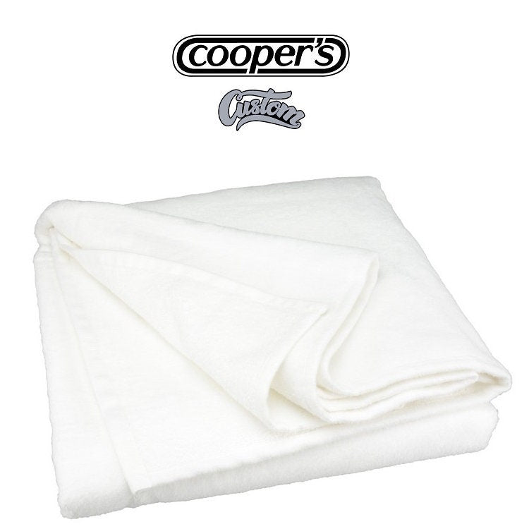 Sublimation Blank Beach Towel Sublimation Premium 100% Cotton Front, Poly Back Large 30x60 inch Beach Towel