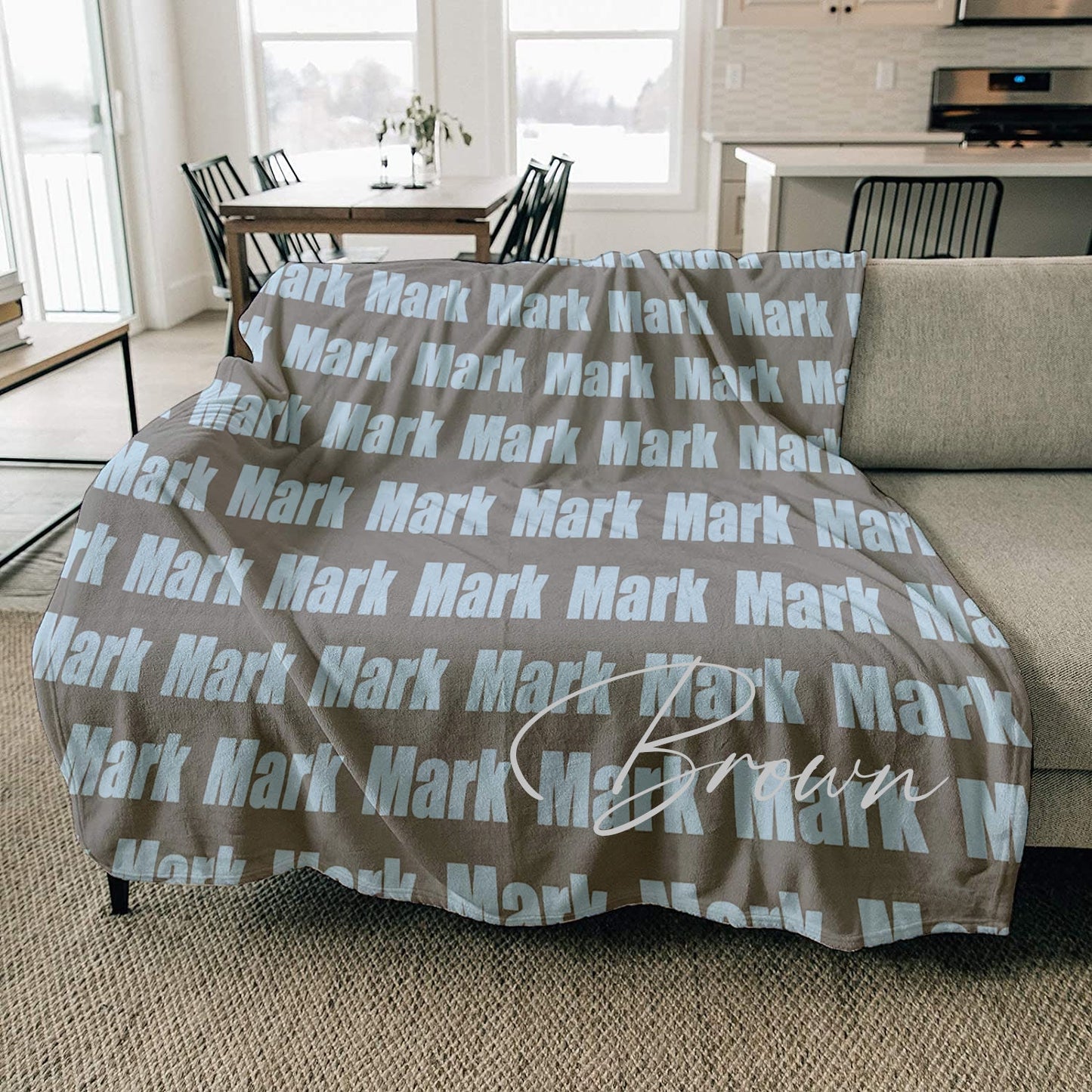Personalized bold font blanket with Name, Custom blanket gift, Baby name blanket, Fathers day gift , Birthday Gift, Anniversary Gift.