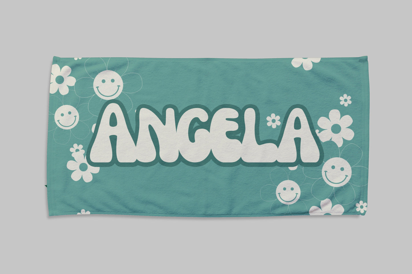 NEW Groovy Designs Personalized Beach Towel Personalized Name Bath Towel Custom Pool Towel Beach Towel Outside Birthday Vacation Gift