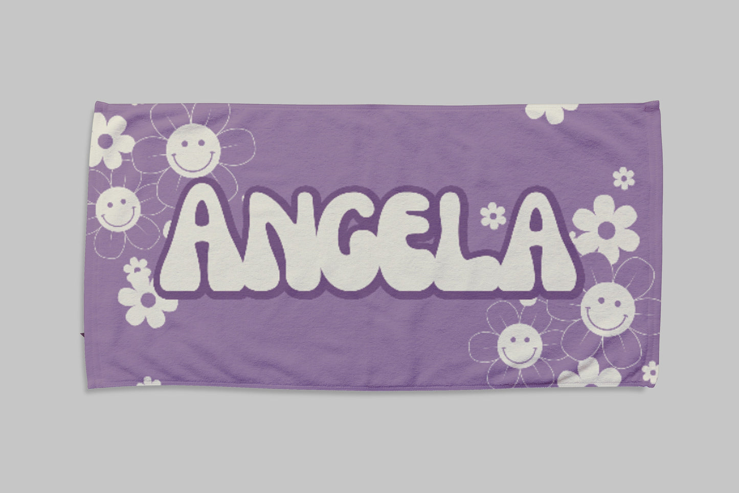 NEW Groovy Designs Personalized Beach Towel Personalized Name Bath Towel Custom Pool Towel Beach Towel Outside Birthday Vacation Gift