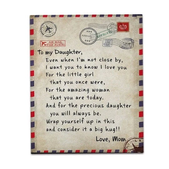 Personalized Love Letter Blanket, Handwriting Blankets for Mom, Dad, Father's Day, Grandparent, Wedding, Anniversary