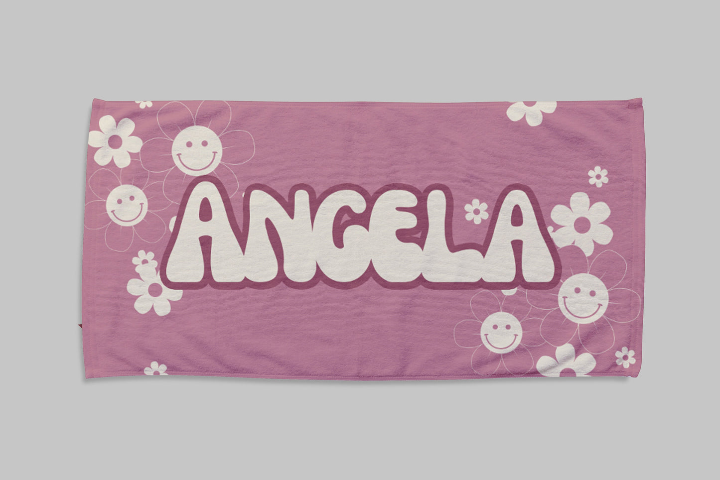 NEW Groovy Designs Personalized Beach Towel Personalized Name Bath Towel Custom Pool Towel Beach Towel Outside Birthday Vacation Gift