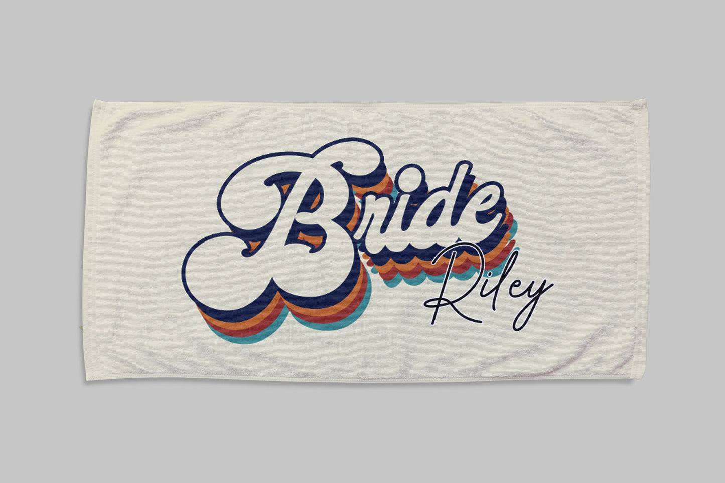 NEW Style - Bride, Mr or Mrs Beach Personalized Beach Towels, Honeymoon Gift, His and Hers Newlywed Gift, Personalized Wedding Gift