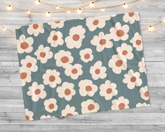 Retro Daisy Pattern Blanket