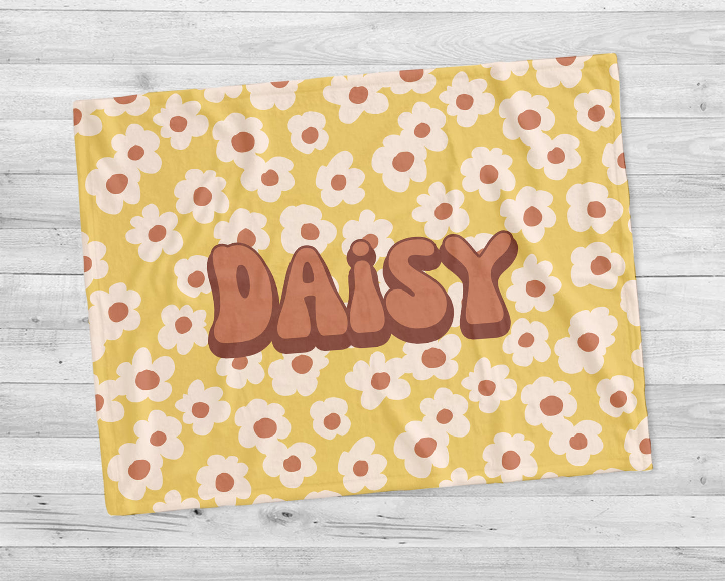 Retro Daisy Pattern Blanket