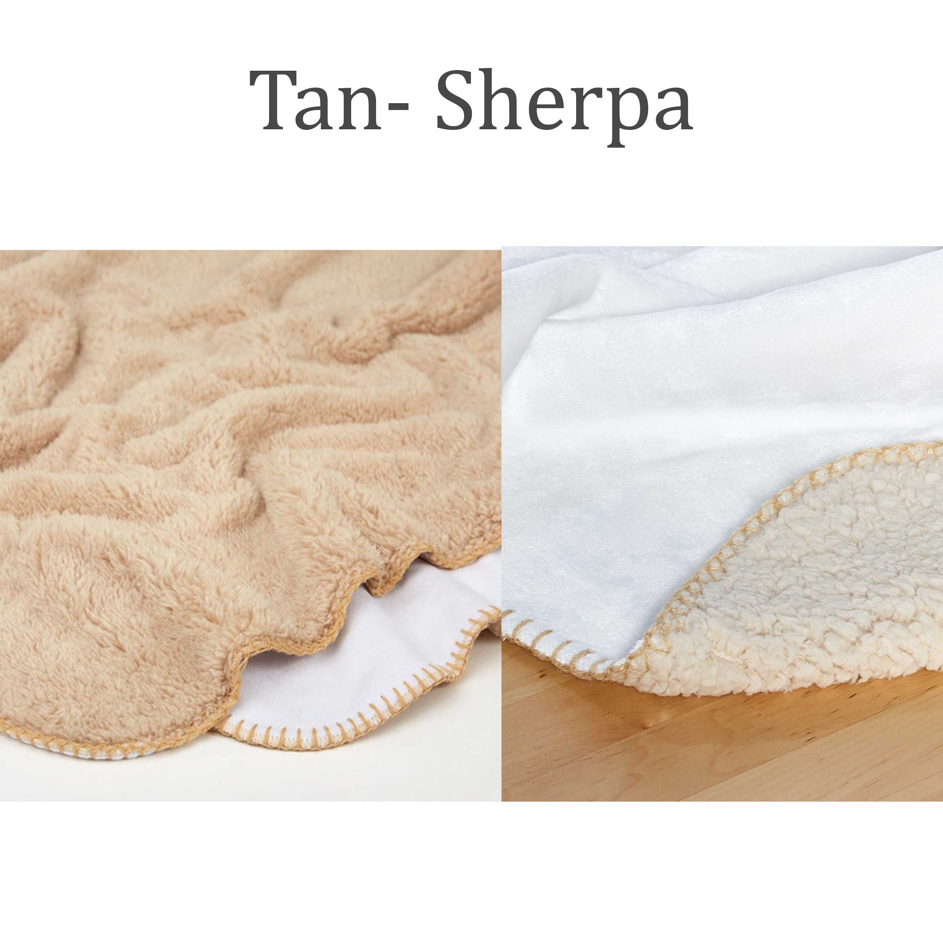 Fox Pattern Design personalize blanket Minky or Sherpa custom