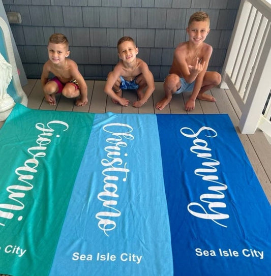 Custom Listing for LaKeisha Swan - Scripty Style Personalized Beach Towel Personalized Name Bath Towel Custom